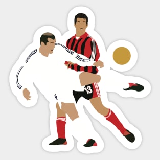 Zidane UCL Iconic Volley Goal Real Madrid Sticker